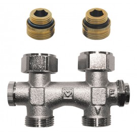 Узел подключения 3000 проходной Rp1/2" фикс байпас однотруб 316602
